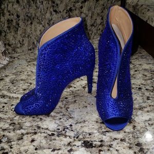 I.N.C. Royal Blue rhinestone heels size 5